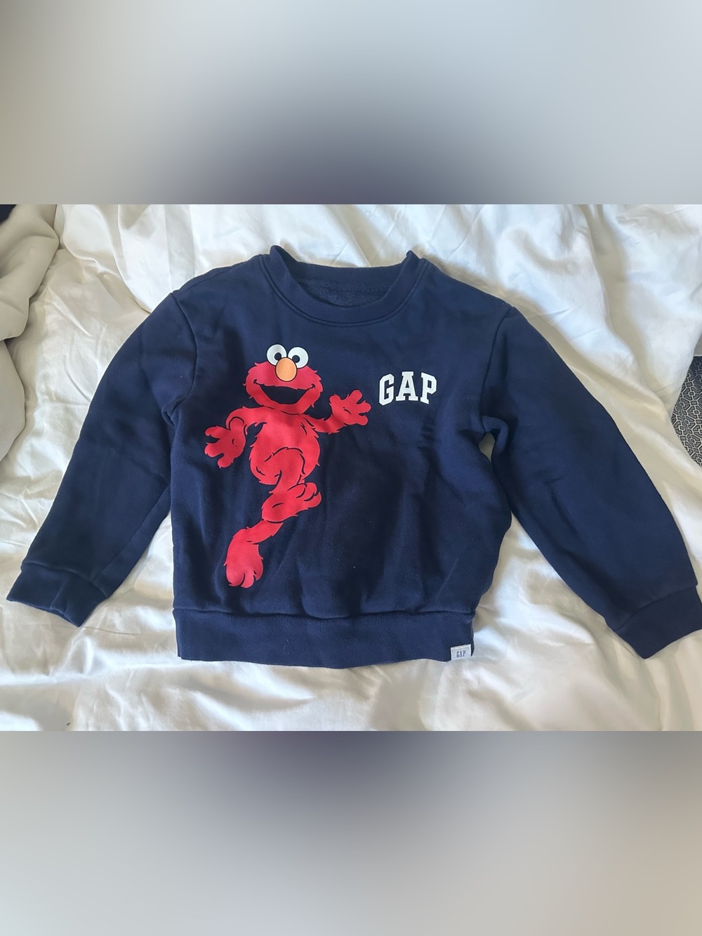 babyGap x Sesame Street Elmo Navy Sweatshirt Kids Size 5 Years